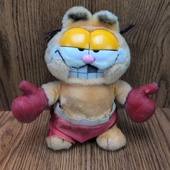 Vintage Garfield Plush Lot of 8 Dakin Playthings 1978, 1981 Stuffed Cat Sports