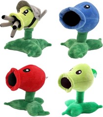Dyharnsty 4Pcs Plants vs Zombies Plush Toys Peashooter Soft Figure Doll, Plants
