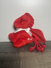 6in Mobil 1 Red Pegasus Plush Bean Bag Stuff Animal