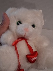 NWT Vintage Russ Caress Soft Baby Kitty Cat Original Tags White Together Forever