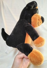 Progressive Plush Rottweiler Puppy Dog Black Brown Keaton Lane Stuffed Animal