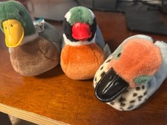 Audubon Plush 3 Birds – New – No Chirping