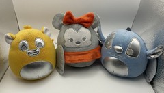 Squishmallow Disney 100th Anniversary Pack Of 3 w/Tag Minnie Mouse Simba Stitch*