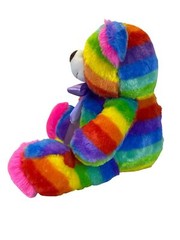The Noodley Rainbow Lites Teddy Bear Plush Light Up LED Night Light Tested Works