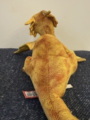 Topaz Orange And Gold Plush Dragon Retired By Douglas