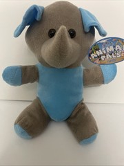 Animal Pals by Kelly Toys Blue and Gray Elephant Stuffed Plush 2018