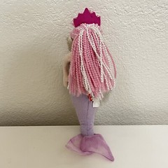 Douglas Cuddle Toys Mermaid Plush Doll Yarn Hair Purple Sparkle 10″