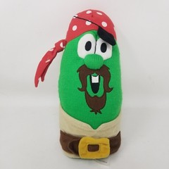 Big Idea Veggietales Larry the Cucumber Pirate Knit Stuffed Plush 11″ Tall Model