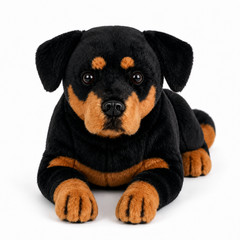 DragonMoss Realistic Rottweiler Plush Toy Handmade Stuffed Dog Pet Memorial Gift