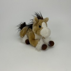 Dan Dee Collectors Choice Plush Horse Tan White Brown Stuffed Animal 12 inch