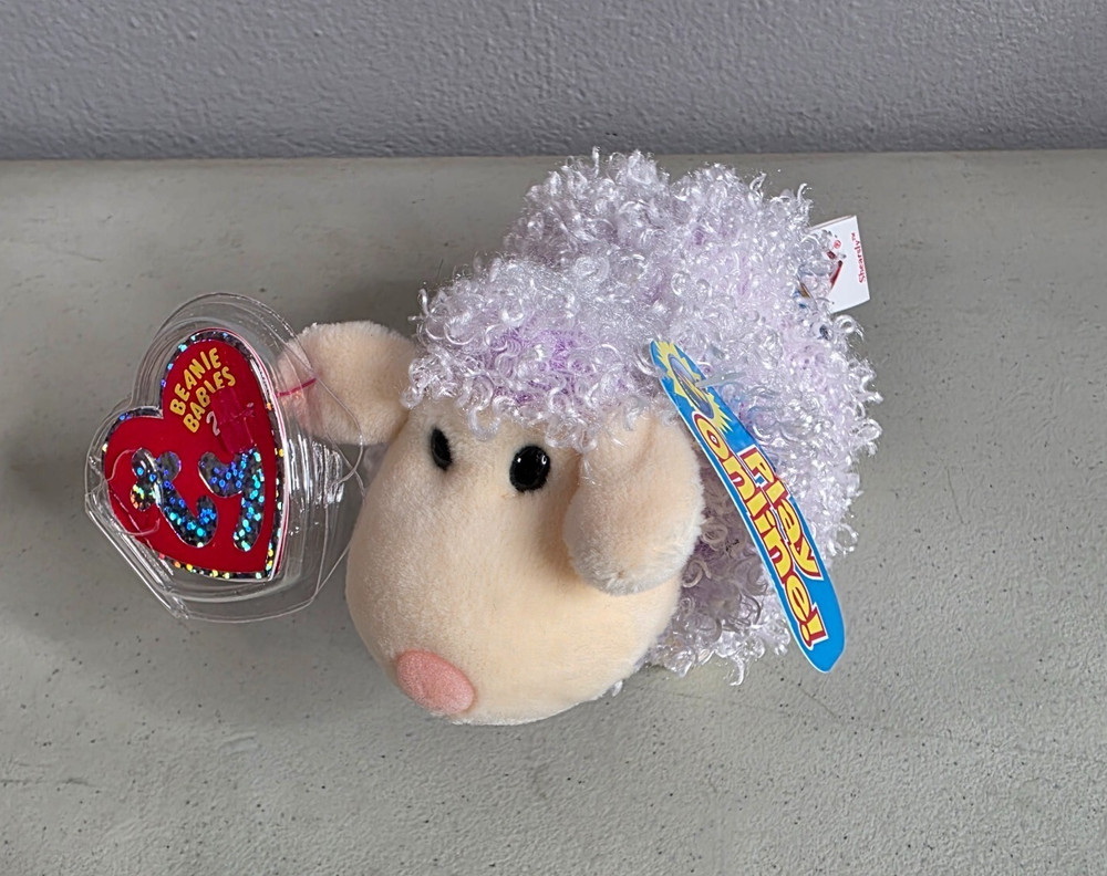 Ty Beanie Baby – Shearsly the Purple Lamb 6″ Plush 2008 New with Tags