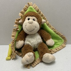 Fiesta Blanket Babies Chimpanzee Baby Blanket Banana Plush Lovey Monkey Security