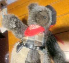 Cowboy Bear Plush Wooly Chaps Gun and Holster Kerchief Hat 17” Stuffed Bear