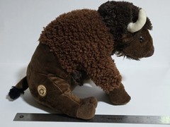 The Petting Zoo Realistic Buffalo Bison Plush Stuffed Animal Recycled Materials