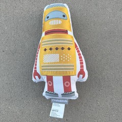 Crate & Kids MU Robot Plush 11.5” Crate & Barrel Throw Pillow Land of Nod Space