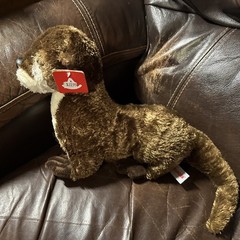 Aurora Otter Plush Stuffed Animal Fluffy Wildlife Realistic River Weasel 17″ Tag
