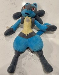 2018 Pokemon Center POKE PLUSH 13.5″ LUCARIO Stuffed Character