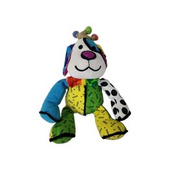 Britto Pop Plush Royalty The Dog Enesco 2012 Rare Art Multicolor Vibrant Puppy