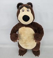 Masha And The Bear Plush 14″ Grunt Noises Stuffed Plush Animal Spin Master Doll