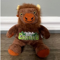 Colorado Souvenir Plush Buffalo Stuffed Animal Toy Gift Kid Core