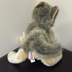 Douglas Tyson Wolf Plush #1836 Retired 12″ Gray Tan Cuddle Toy HTF