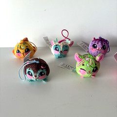 Cookeez Makery Yum Yumz Scented Plush Mini Stuffed Animals Keychain Toy Lot Of 8