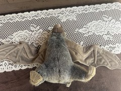 K&M International Bat Plush 11” tall 28” Wingspan 2006 Bat Halloween Plush