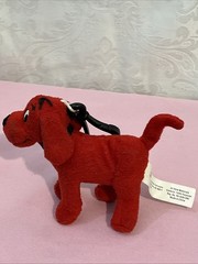 Vintage 2004 Scholastic Clifford The Big Red Dog Small Plush w/ Backpack Clip