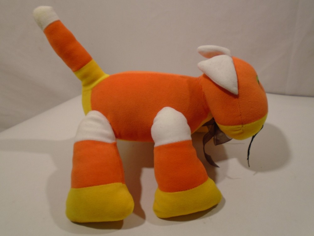 Acmi Sugar Loaf Candy Corn Kitty 11″ Tall Plush Stuffed Animal Halloween