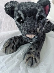 TRANSFORMED DOUGLAS KELSO COUGAR PLUSH INTO A LEOPARD Her Name ARTEMIS OOAK