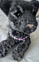 TRANSFORMED DOUGLAS KELSO COUGAR PLUSH INTO A LEOPARD Her Name ARTEMIS OOAK
