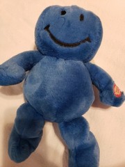 vntg 12″ Giggle/Talk Smiley Face Plush
