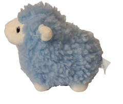 Blue Baby Lamb Plush 6” Easter Round Sheep Plump Fat Soft Stuffed NEW NWOT