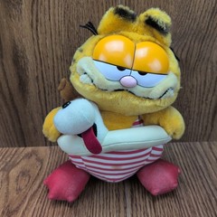 Vintage Garfield Plush Lot of 8 Dakin Playthings 1978, 1981 Stuffed Cat Sports