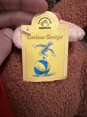Curious George in red shirt 24inch Plush Stuffed Animal Applause NWT