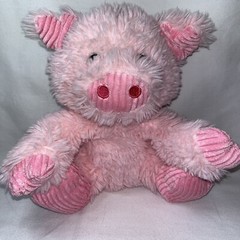 Fiesta Pig Plush Stuffed Animal Pink 438778 Very Soft Approx 10 Inches Wide Cord