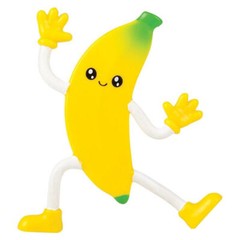 Rhode Island Novelty – BENDABLE BANANA FIGURE (4 inch) – New Toy