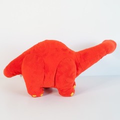 Manhattan Toy Dinosaur 17″ Plush 2003 Vintage Red Yellow Brontosaurus Rare