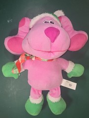 Nickelodeon BLUE’S CLUES & YOU! Plush Pink Holiday Santa 16″ Stuffed Animal Dog