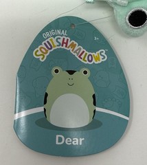 Squishmallows Dear Frog Plush Stuffed Animal Soft Toy Jazwares Black Spots NEW