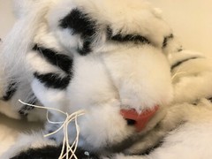 Wild Adventures Plush White Bengal Tiger
