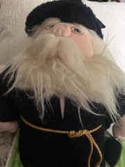 Xavier Roberts 1983 Wizard Doll Plush Limited Edition Large 24-36 in Black/White
