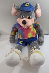 Kids Stuff 2002 Chuck E. Cheese Large 30 in. Mouse Plush with Tie-Dye Shirt RARE