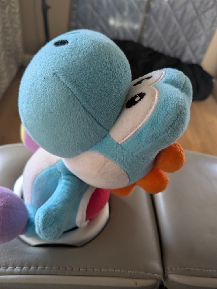 Little Buddy Super Mario Bros Yoshi 8″ Plush Royal Blue Official Nintendo 1388