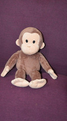 Curious George Monkey Brown 15 in Soft Plush Kohls Cares X2