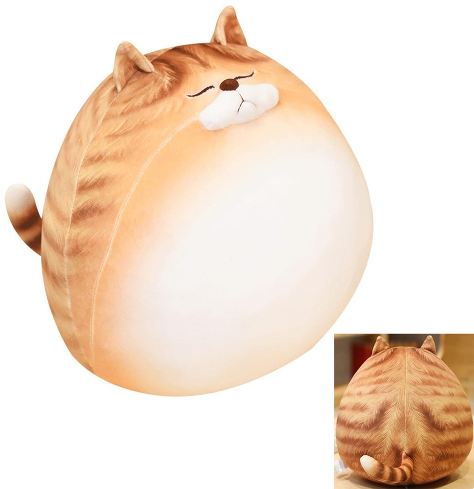 GOOC 12 Inch Orange Striped Tabby Cat Stuffed Animal 12 Tall,