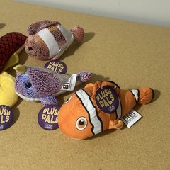 NWT BMI Merchandise Plush Pals Sea Creature Lot of 5 Dolphin Fish Lobster