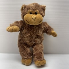 Teddy Mountain 10” Rosette Fur Brown Monkey Stuffed Animal Plush Toy