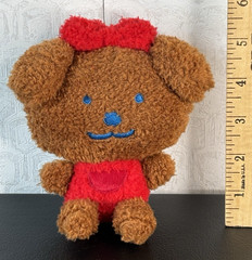 Pokopipo Shrimp Bear Soft Plush Toy Brown Red 6″ Tall
