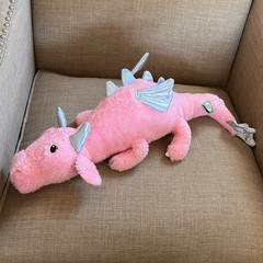 GiggleScape Pink Silver Dragon Sparkly Stuffed Animal Plush Toy Target 22″ 2025